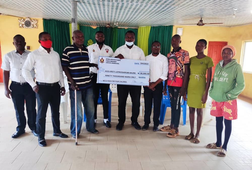 Leprosy colony applaud Pyrates Confraternity on payment of NECO fees
