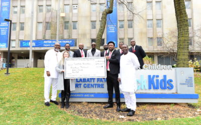 NAS Aqua Kanata Deck presents $14,000 Cheque to SickKids Foundation Canada